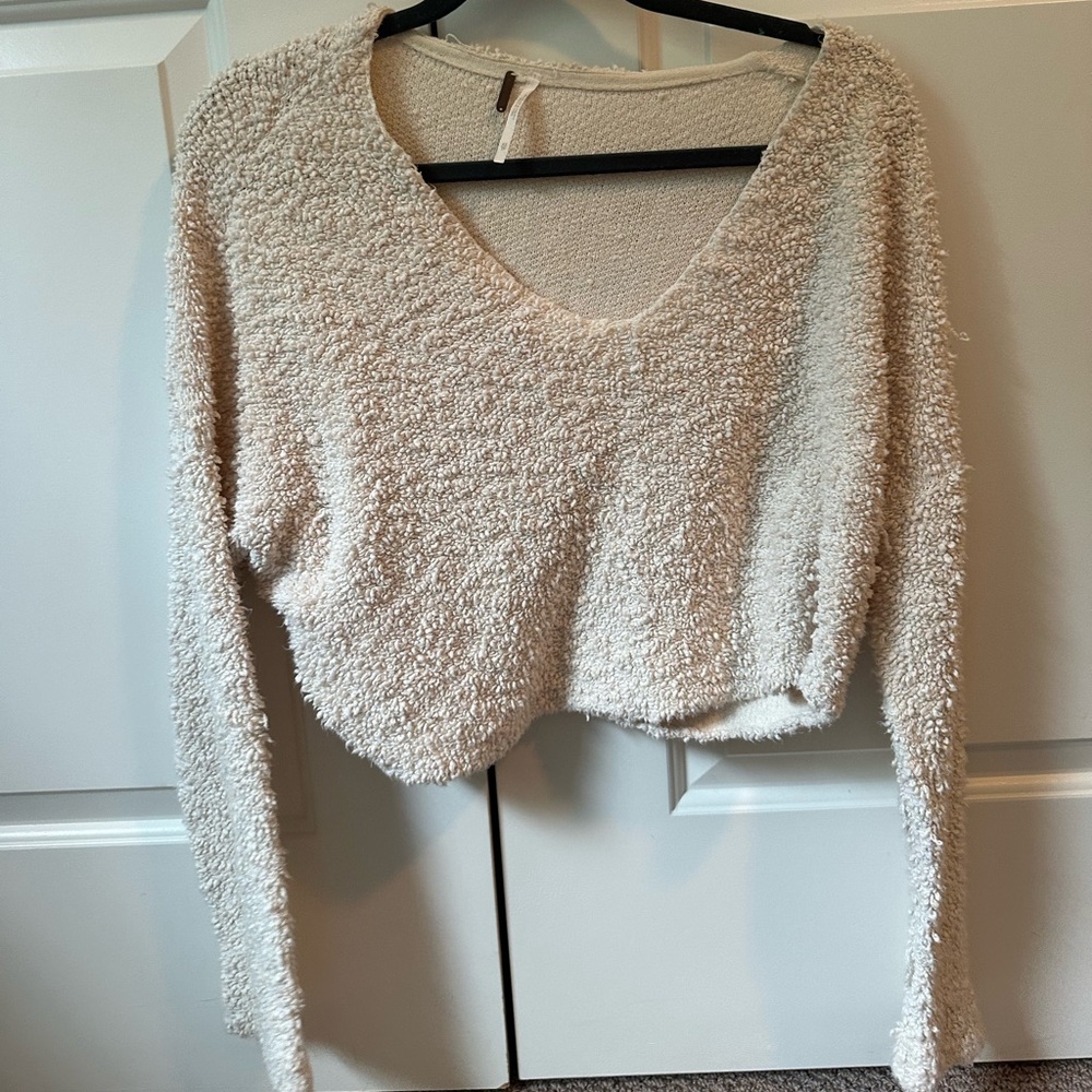 Free People Cropped Sweater